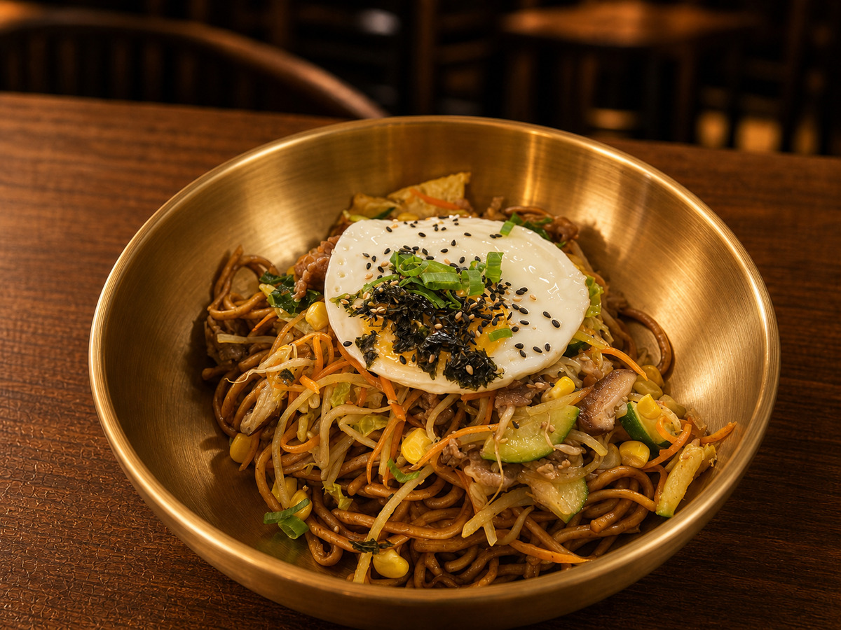 Nouilles sautées au bœuf et aux légumes FUT SEOUL